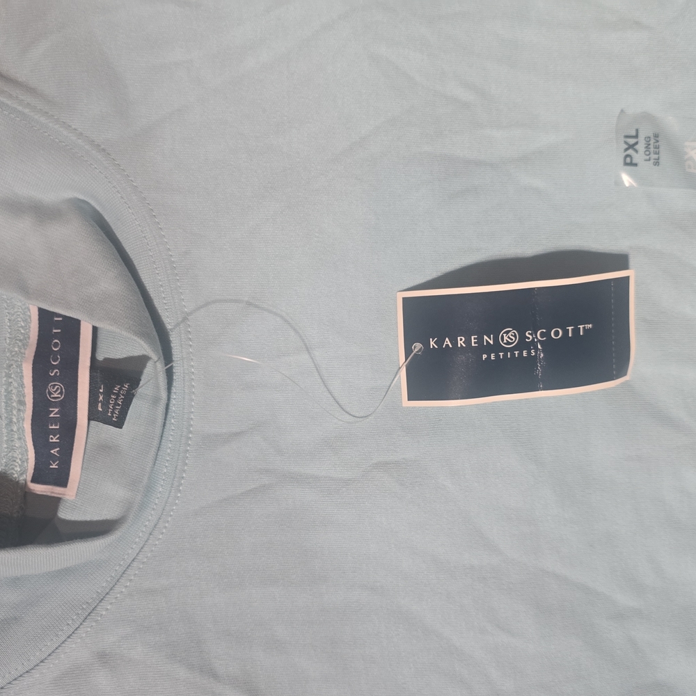 Karen Scott Light Blue T-Shirt